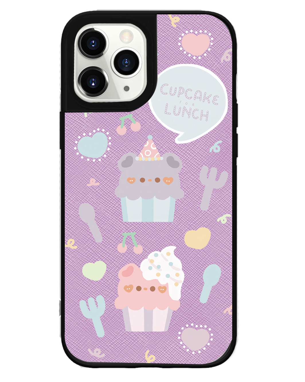 iPhone Leather Grip Case - Cupcake