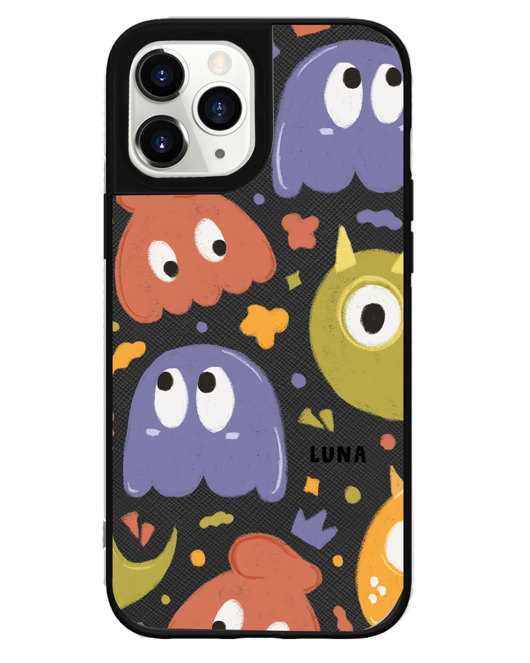 iPhone Leather Grip Case - Cute Monster 1.0