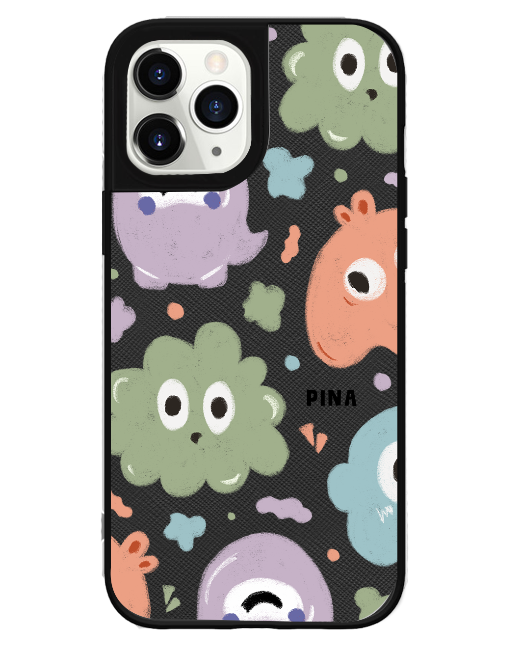 iPhone Leather Grip Case - Cute Monster 2.0