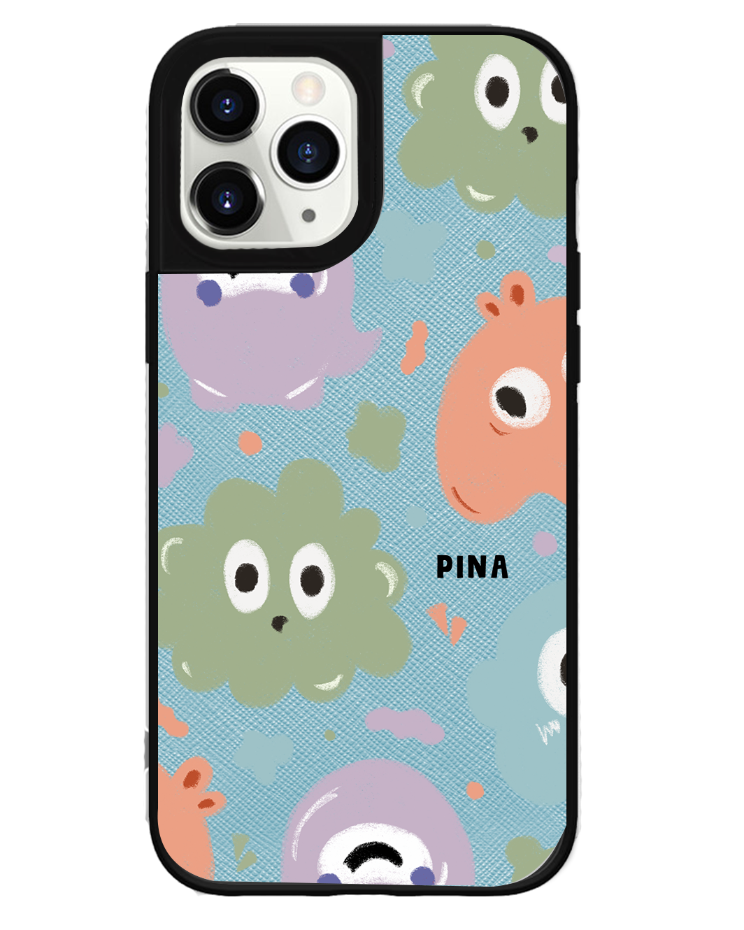 iPhone Leather Grip Case - Cute Monster 2.0