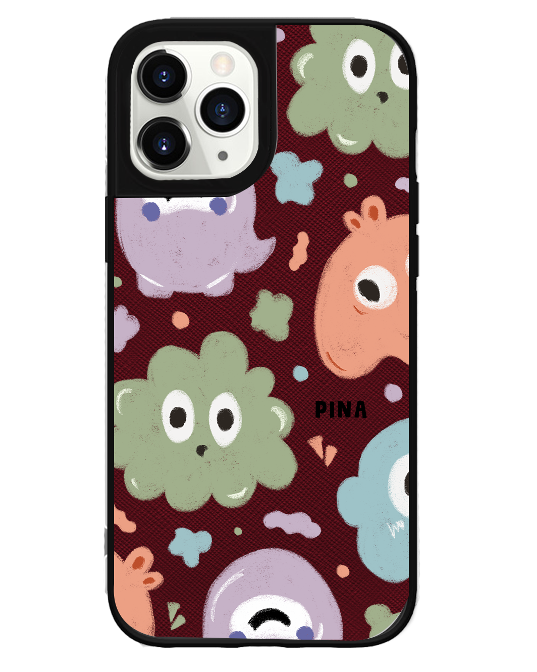 iPhone Leather Grip Case - Cute Monster 2.0