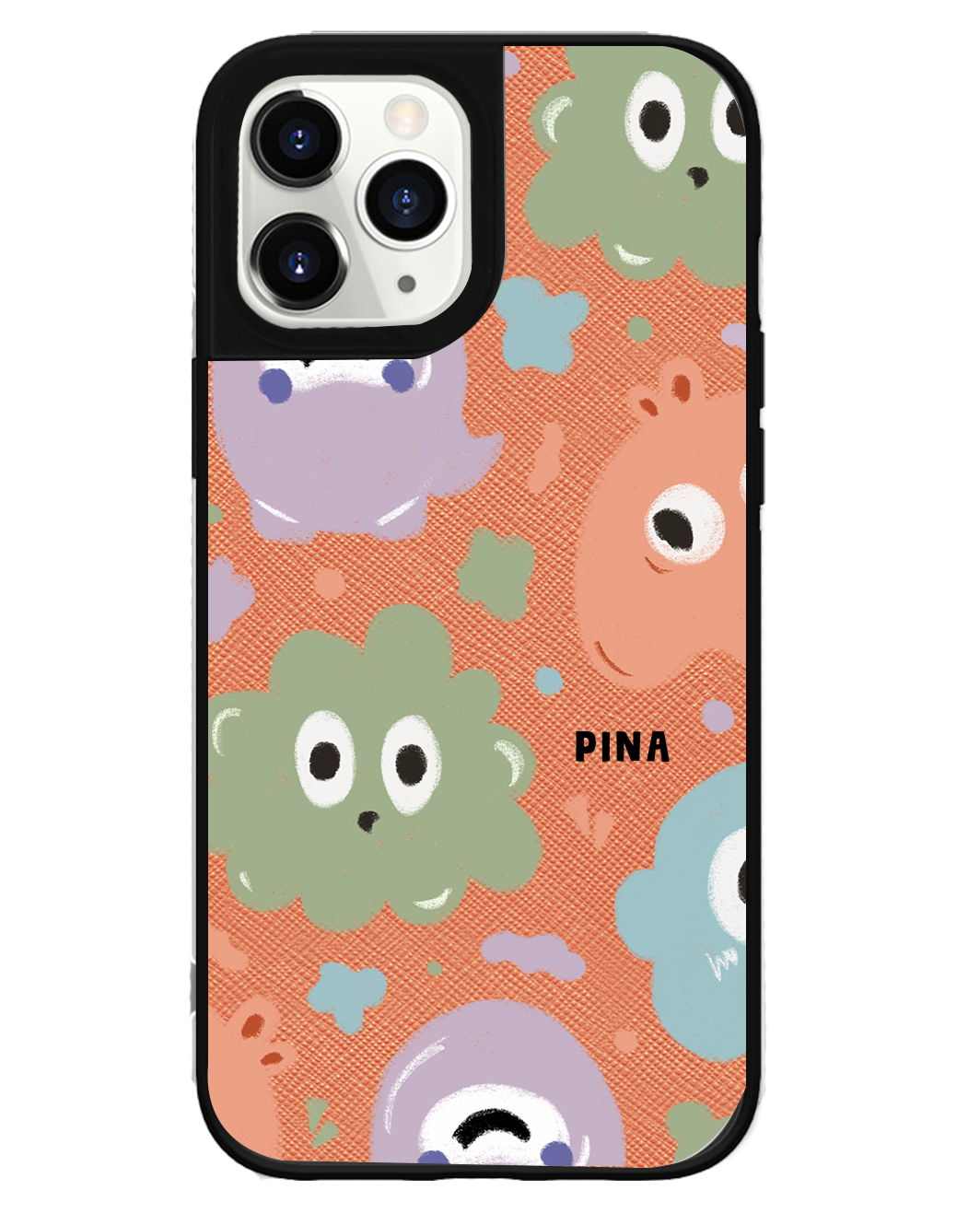 iPhone Leather Grip Case - Cute Monster 2.0