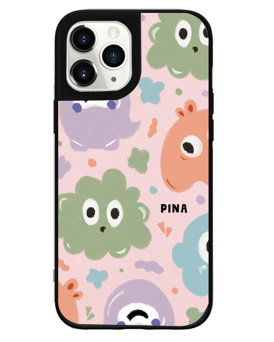 iPhone Leather Grip Case - Cute Monster 2.0