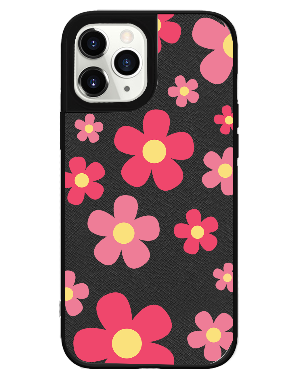 iPhone Leather Grip Case - Daisy Blush