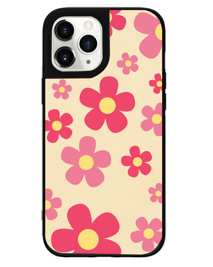 iPhone Leather Grip - Daisy Blush