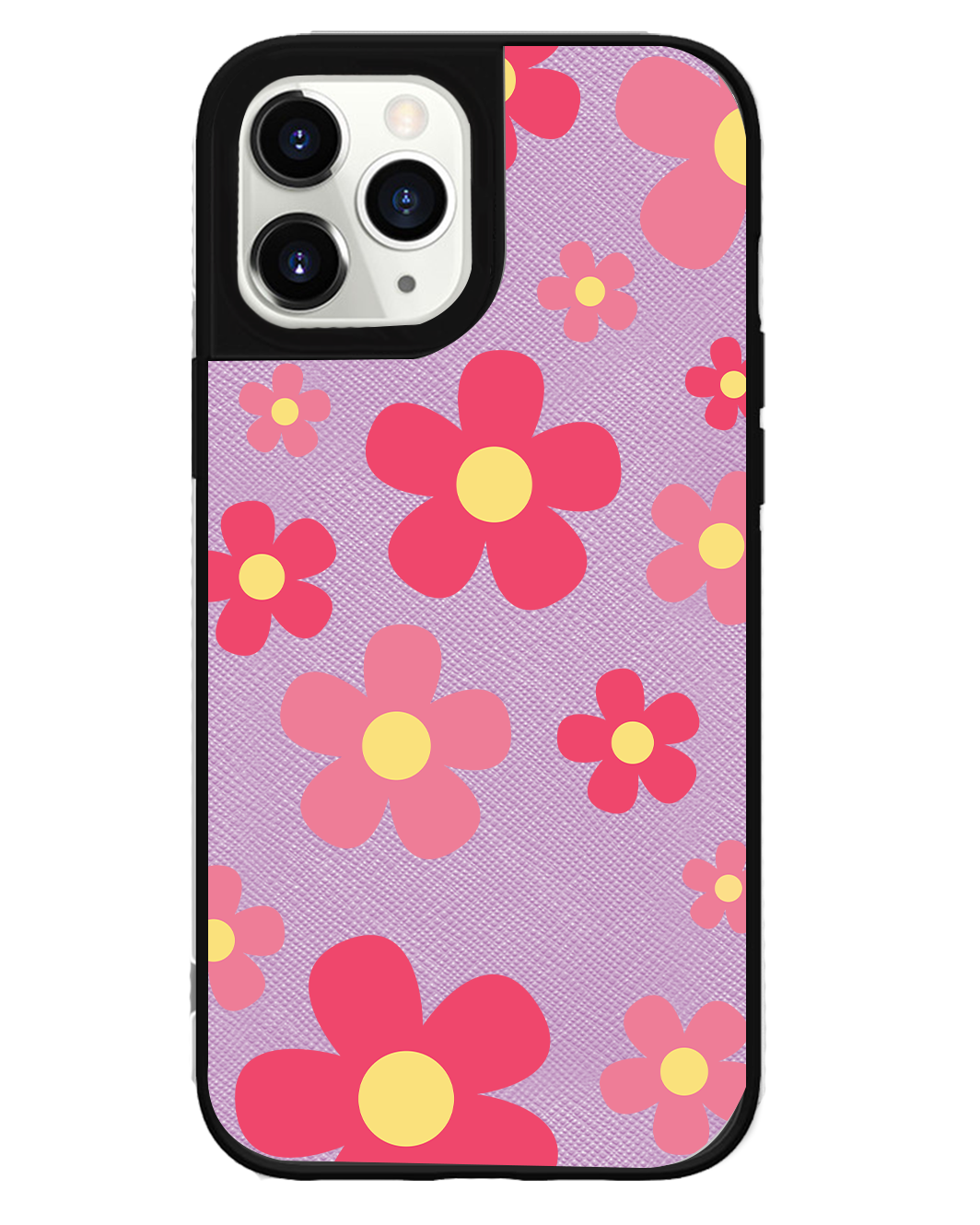 iPhone Leather Grip Case - Daisy Blush