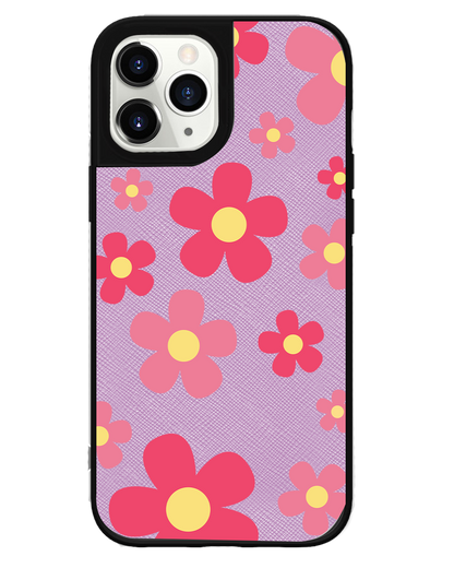 iPhone Leather Grip - Daisy Blush