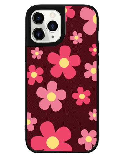 iPhone Leather Grip - Daisy Blush
