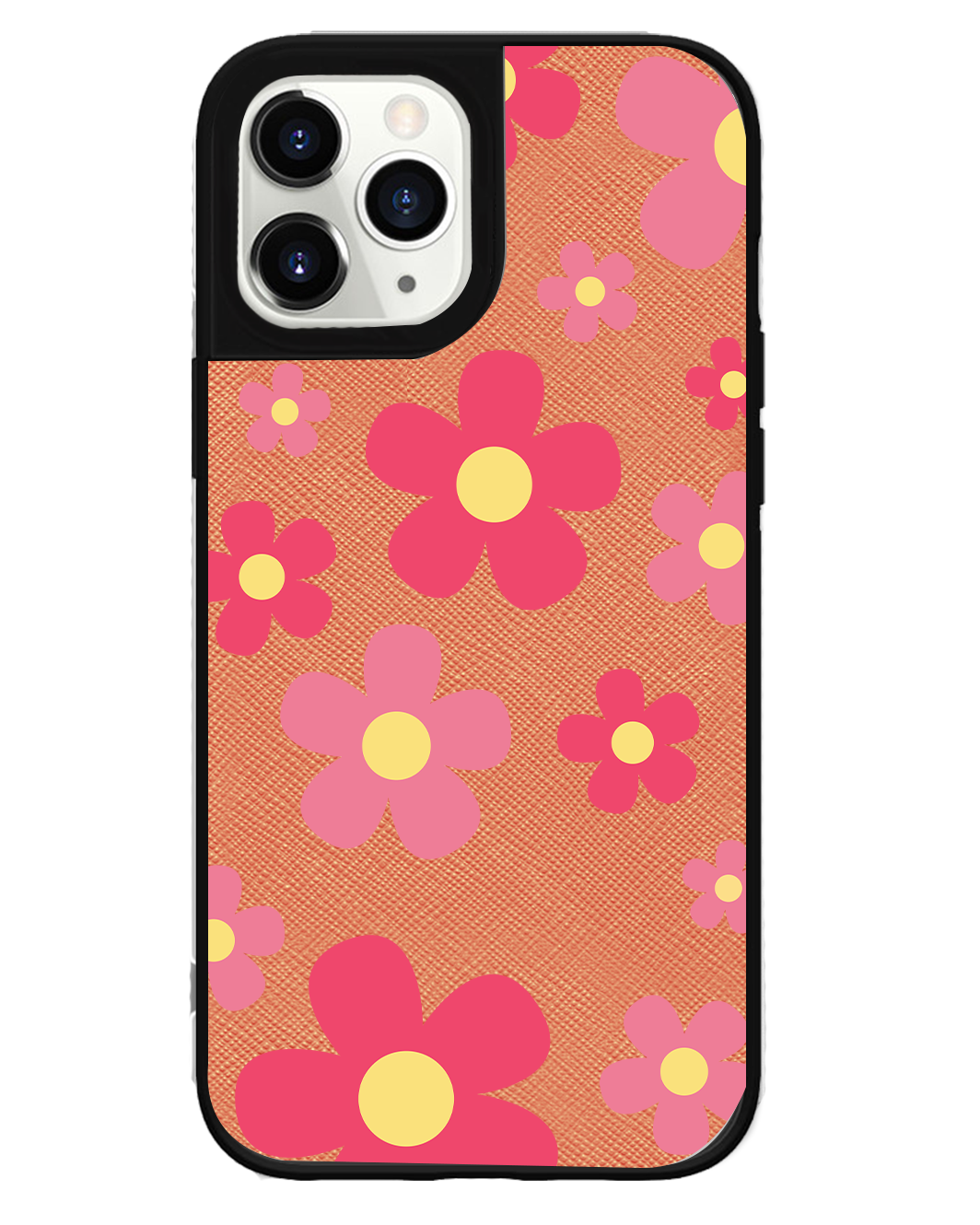 iPhone Leather Grip Case - Daisy Blush