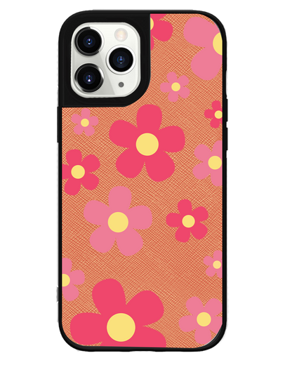 iPhone Leather Grip - Daisy Blush