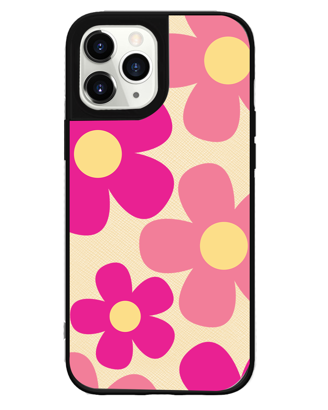 iPhone Leather Grip Case - Daisy Delight