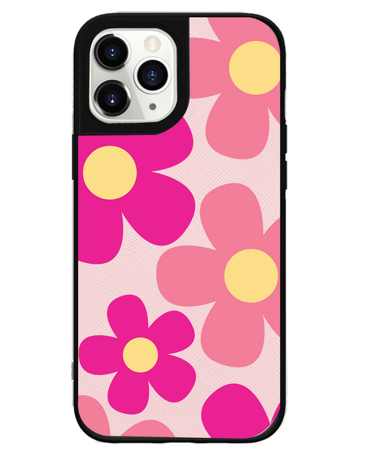 iPhone Leather Grip Case - Daisy Delight