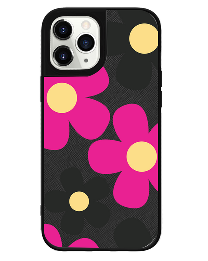 iPhone Leather Grip - Daisy Hot Pink