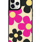 iPhone Leather Grip Case - Daisy Hot Pink