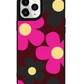 iPhone Leather Grip Case - Daisy Hot Pink