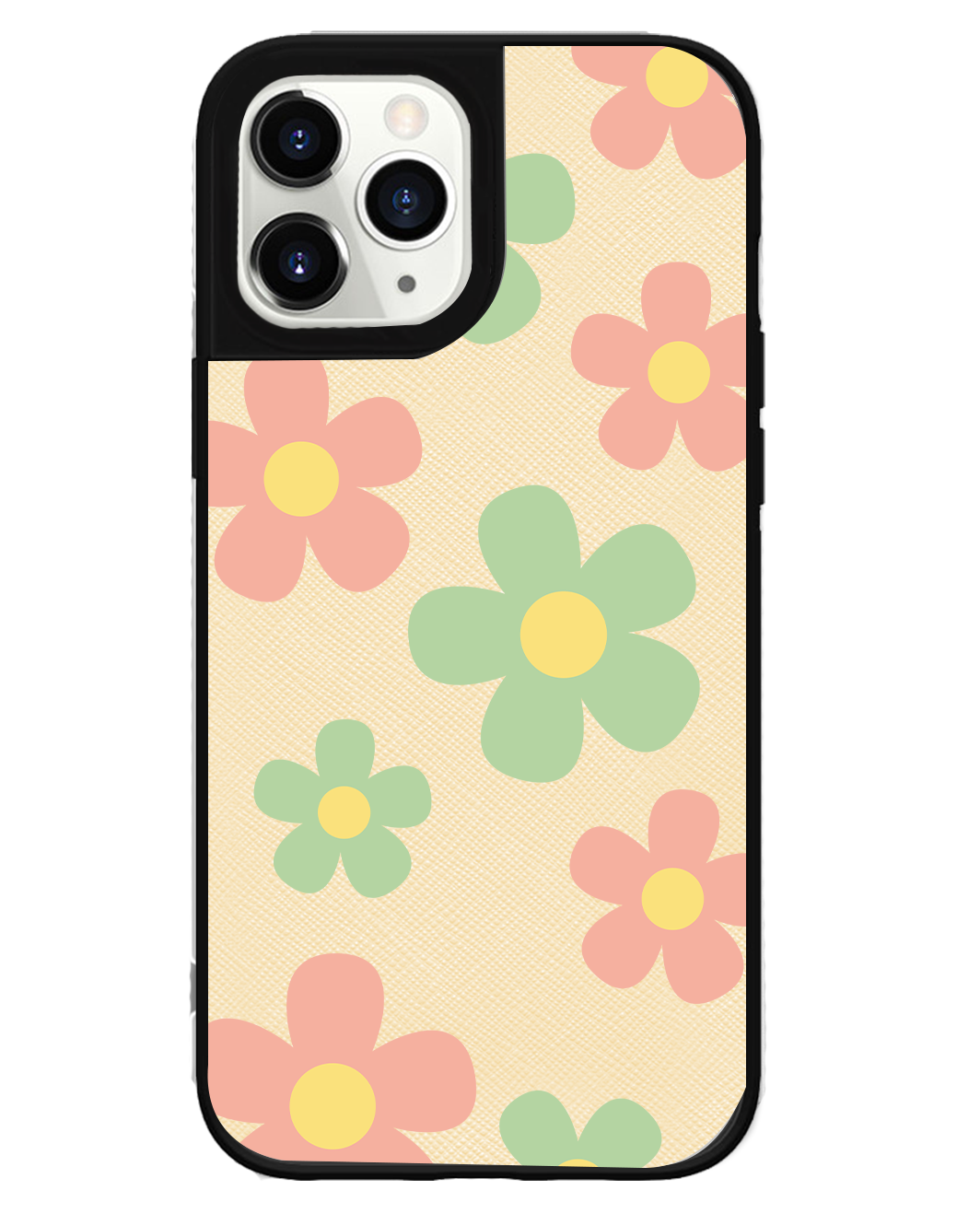 iPhone Leather Grip Case - Daisy Spring