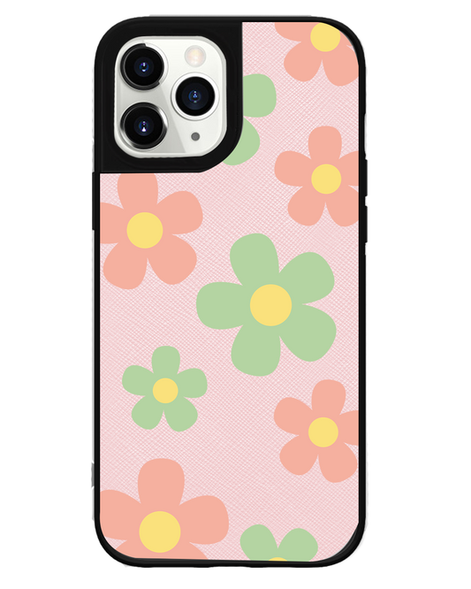 iPhone Leather Grip Case - Daisy Spring