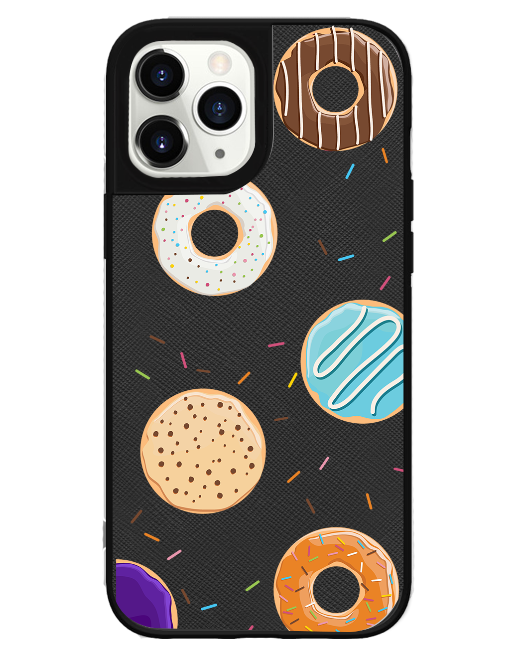 iPhone Leather Grip Case - Doughnut