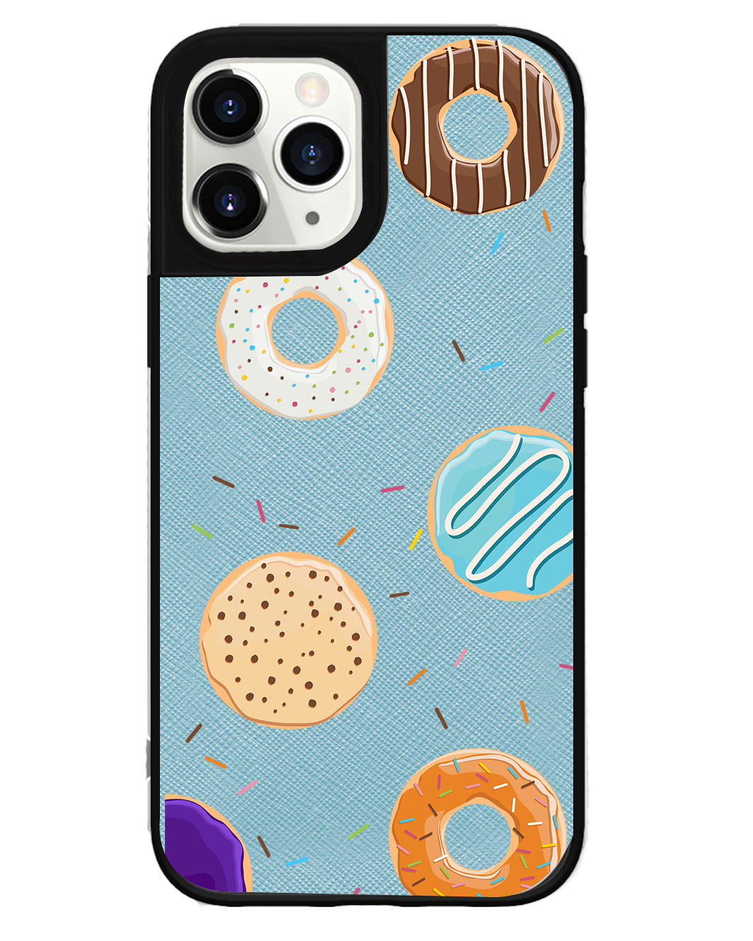 iPhone Leather Grip Case - Doughnut