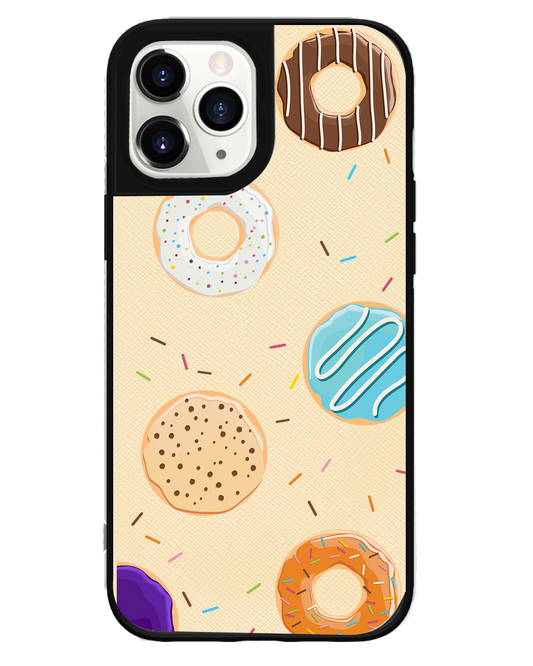 iPhone Leather Grip Case - Doughnut