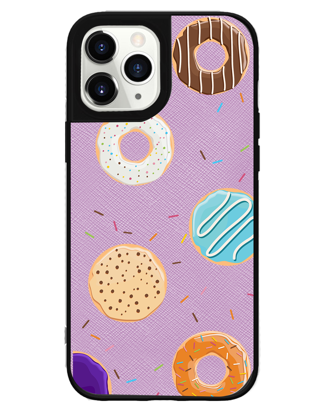 iPhone Leather Grip Case - Doughnut