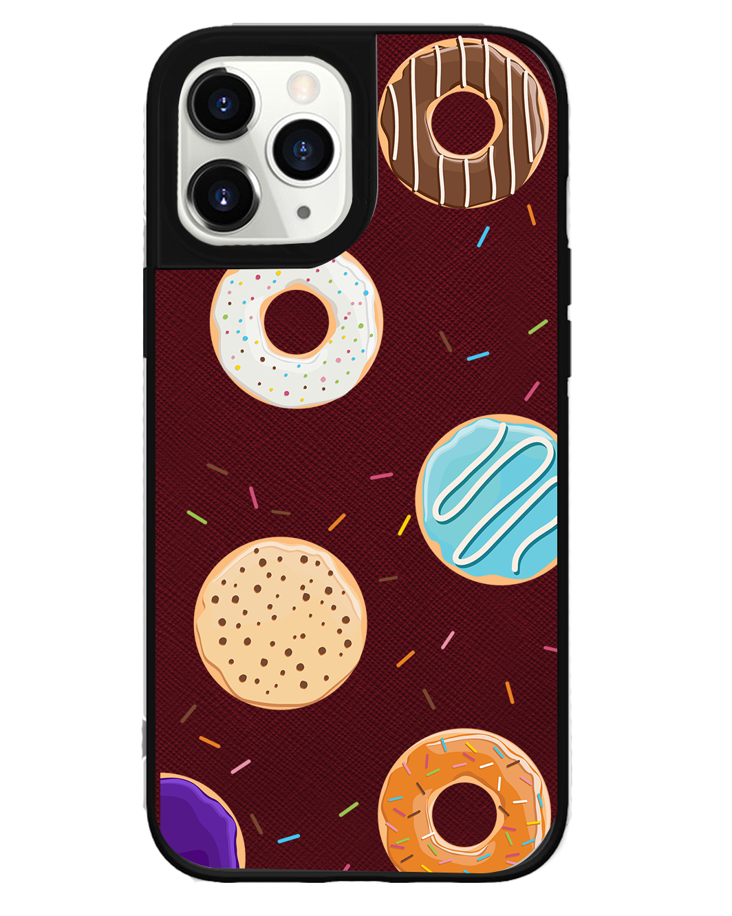 iPhone Leather Grip Case - Doughnut