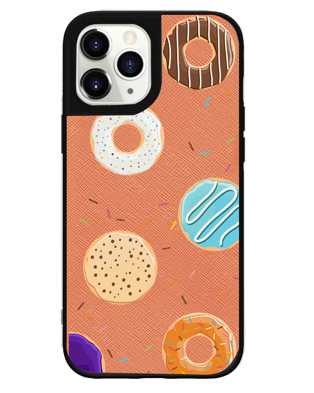 iPhone Leather Grip Case - Doughnut