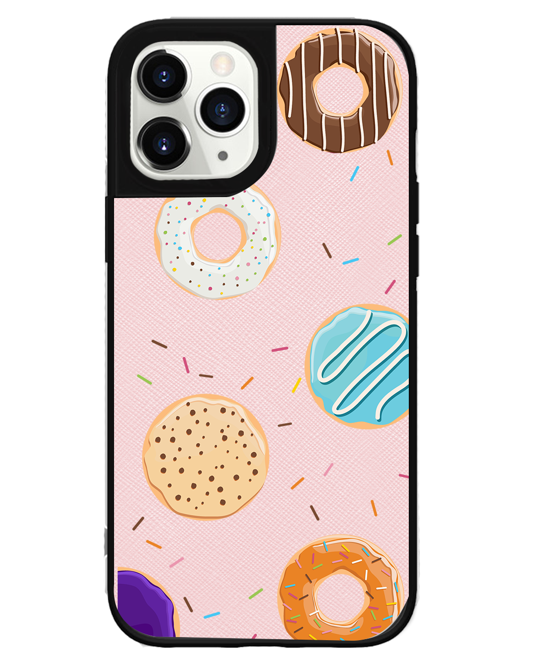 iPhone Leather Grip Case - Doughnut