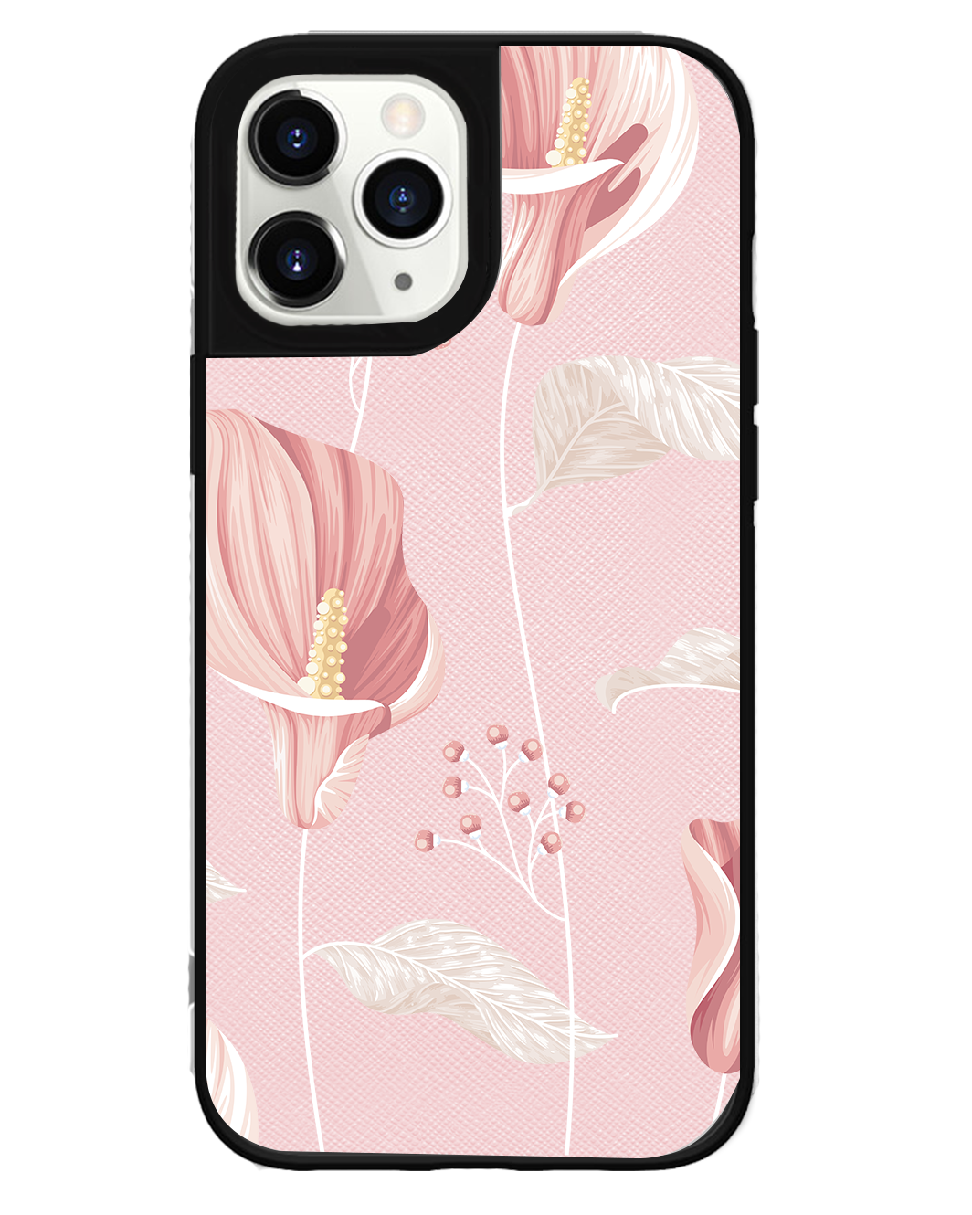 iPhone Leather Grip Case - Easter Lily