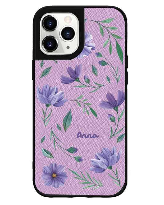 iPhone Leather Grip Case - February Violet