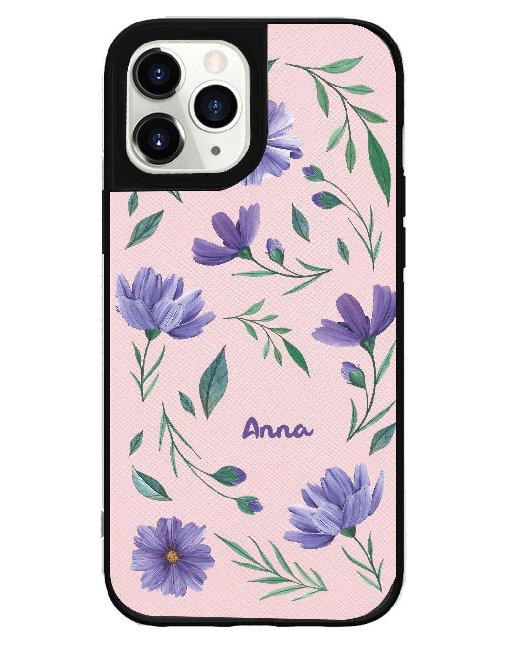 iPhone Leather Grip Case - February Violet