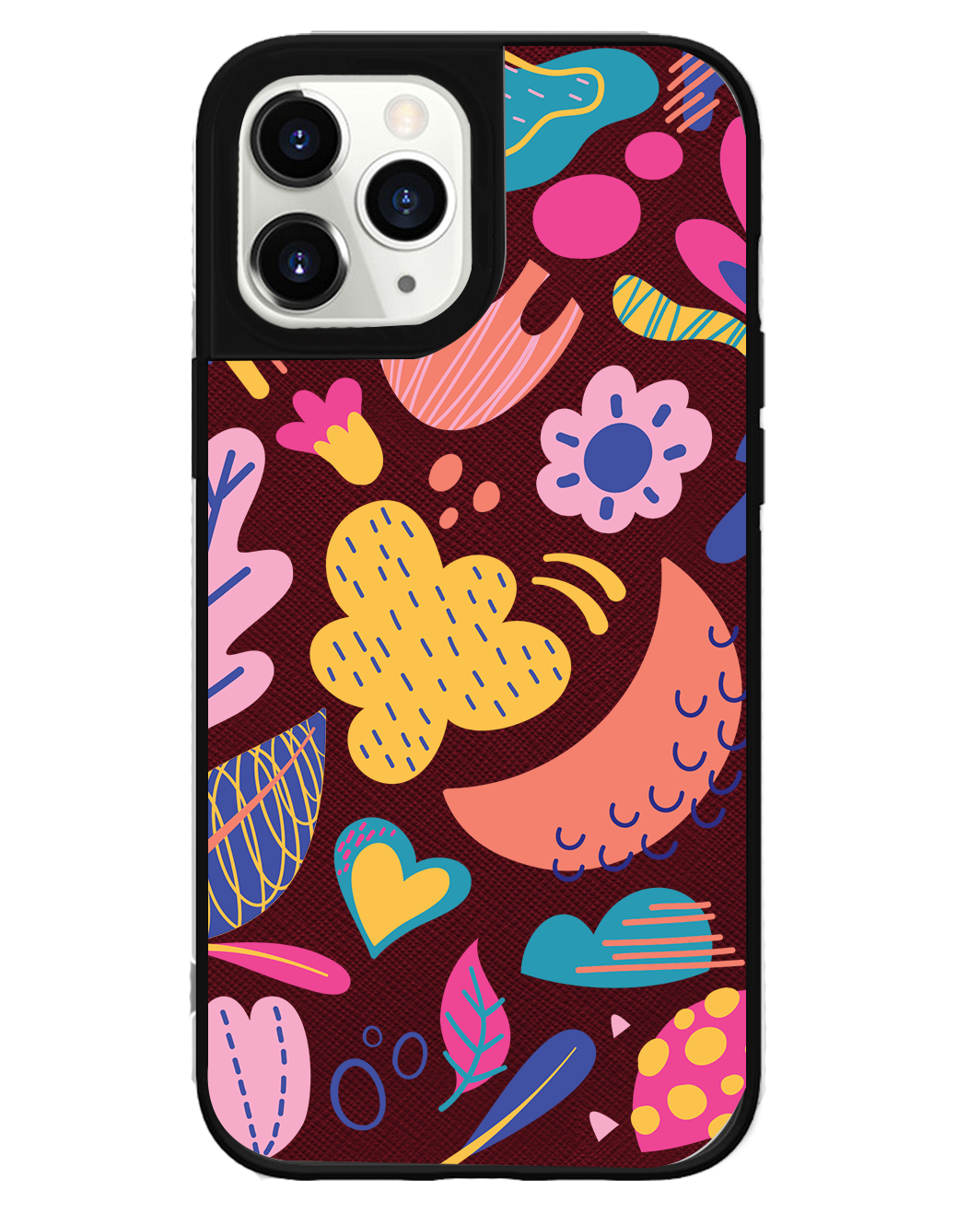 iPhone Leather Grip Case - Florals