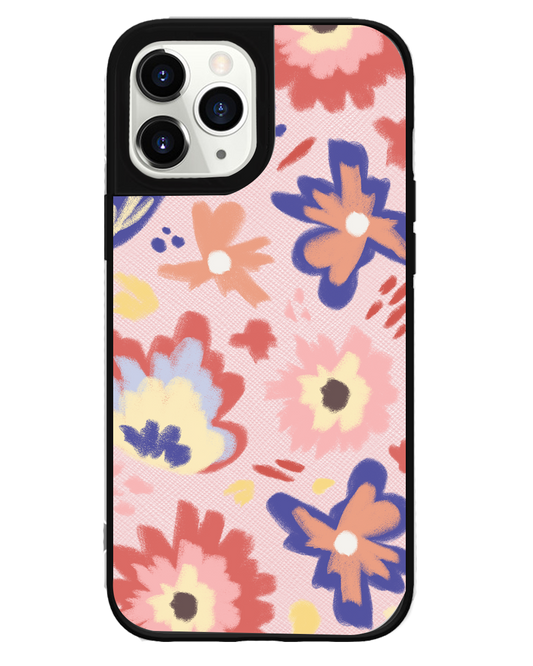 iPhone Leather Grip Case - Flower Lovers