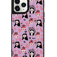 iPhone Leather Grip Case - Flowery Faces