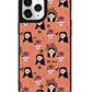 iPhone Leather Grip Case - Flowery Faces
