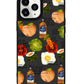 iPhone Leather Grip Case - Food can talk too