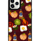 iPhone Leather Grip Case - Food can talk too