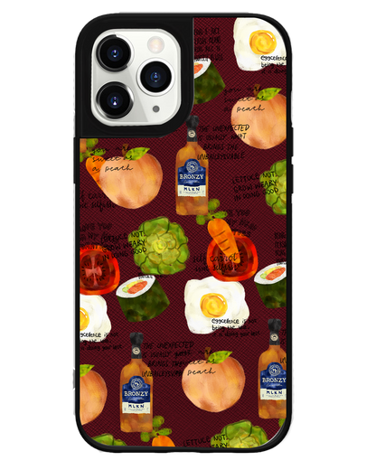 iPhone Leather Grip - Food can talk too