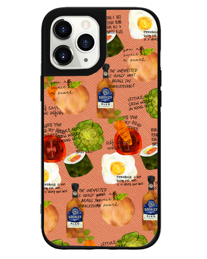 iPhone Leather Grip - Food can talk too