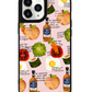 iPhone Leather Grip Case - Food can talk too