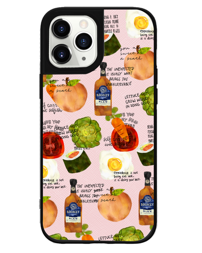 iPhone Leather Grip - Food can talk too