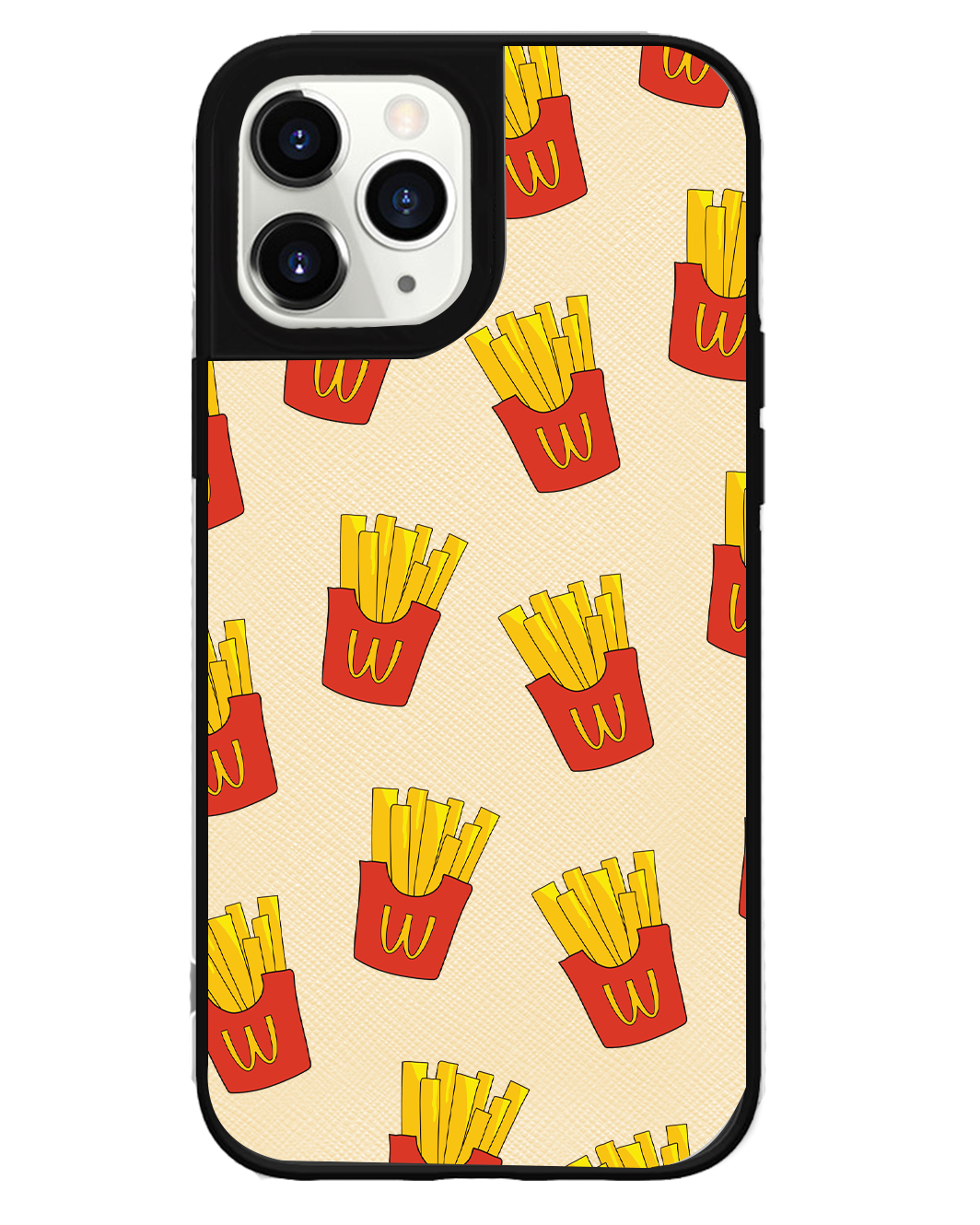 iPhone Leather Grip Case - Fries