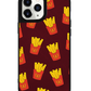 iPhone Leather Grip Case - Fries