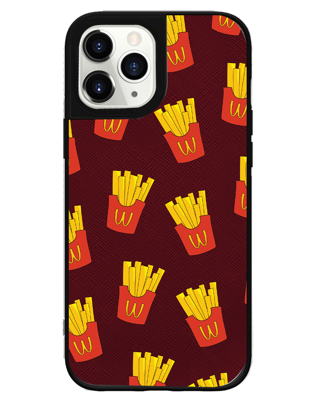 iPhone Leather Grip Case - Fries