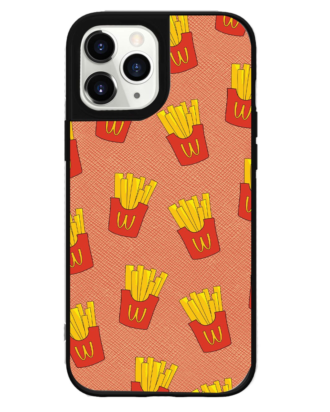 iPhone Leather Grip Case - Fries