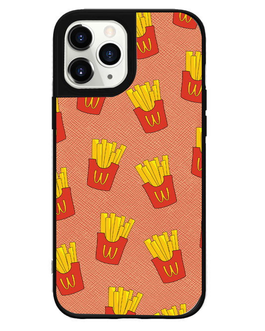 iPhone Leather Grip Case - Fries