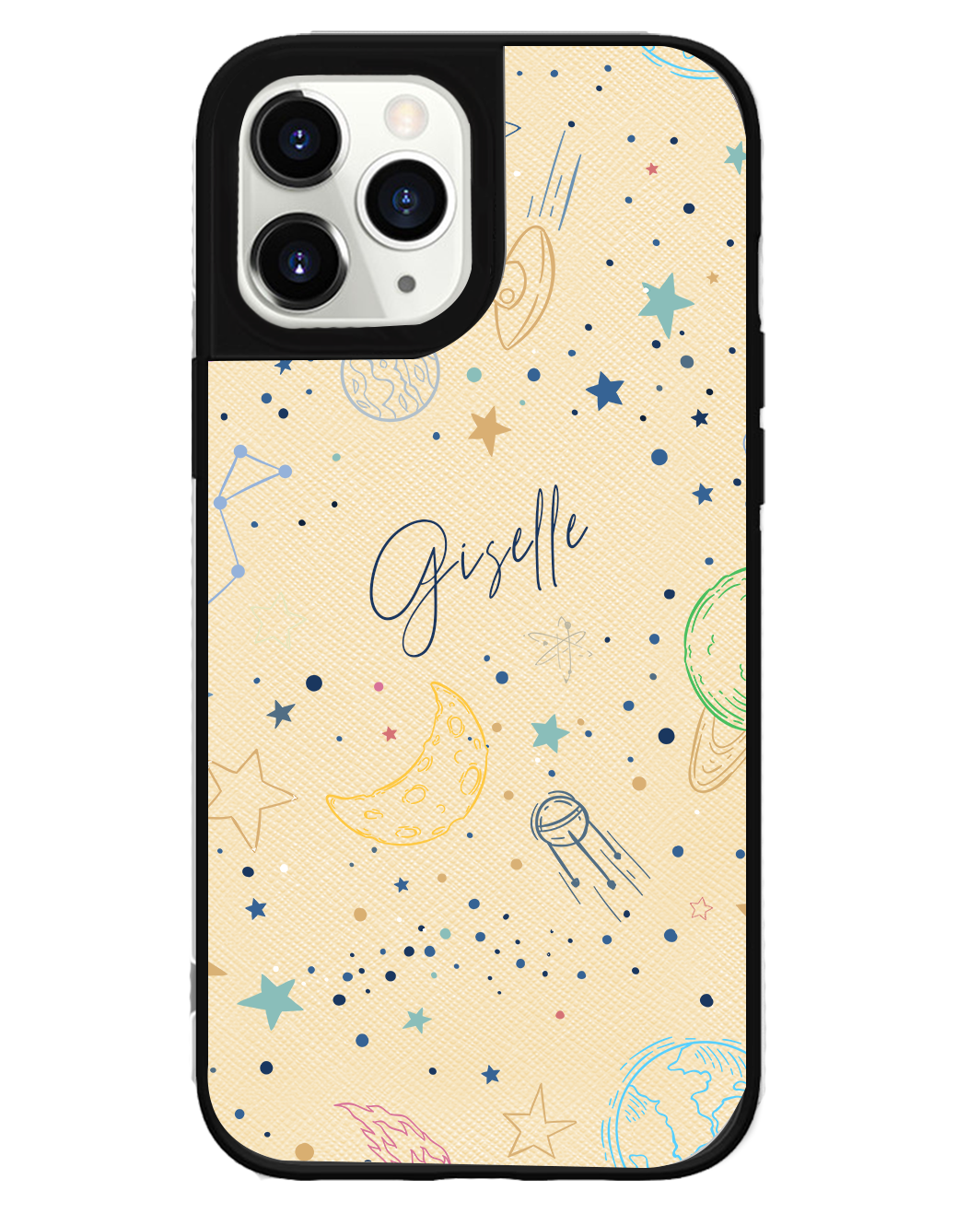 iPhone Leather Grip Case - Galaxy