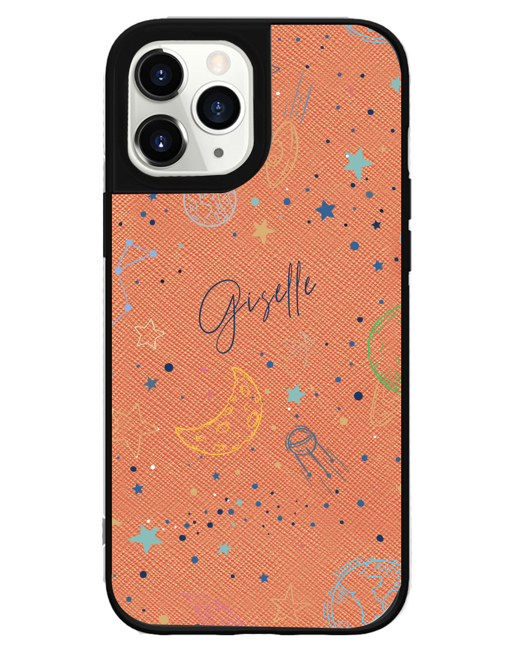 iPhone Leather Grip Case - Galaxy