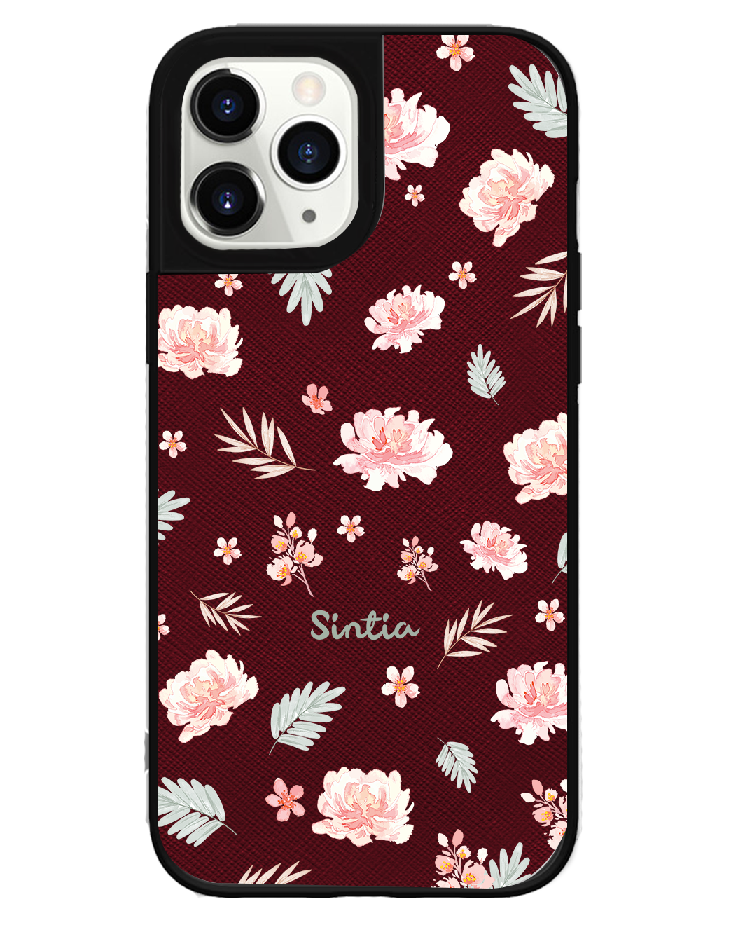 iPhone Leather Grip Case - Botanical Garden 4.0