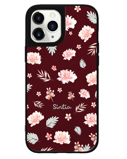 iPhone Leather Grip Case - Botanical Garden 4.0